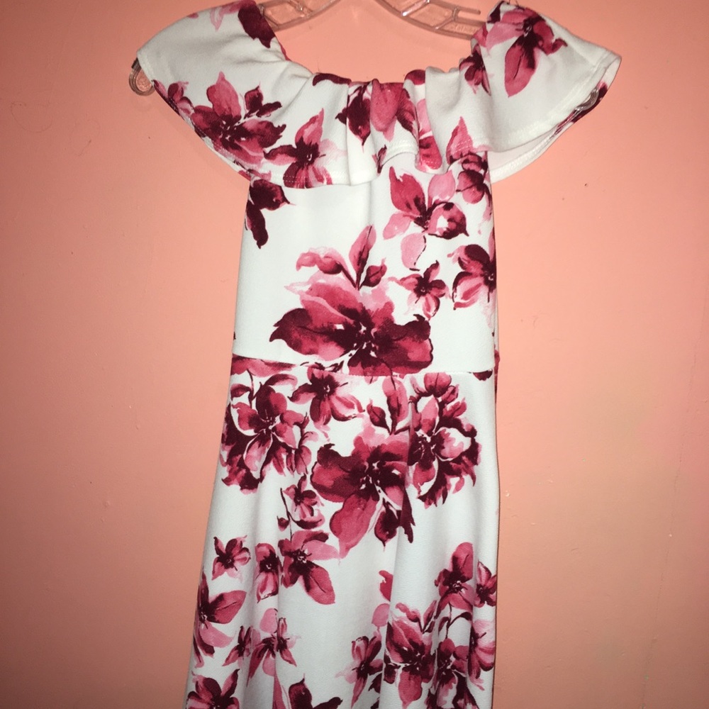 Off the shoulder floral dress